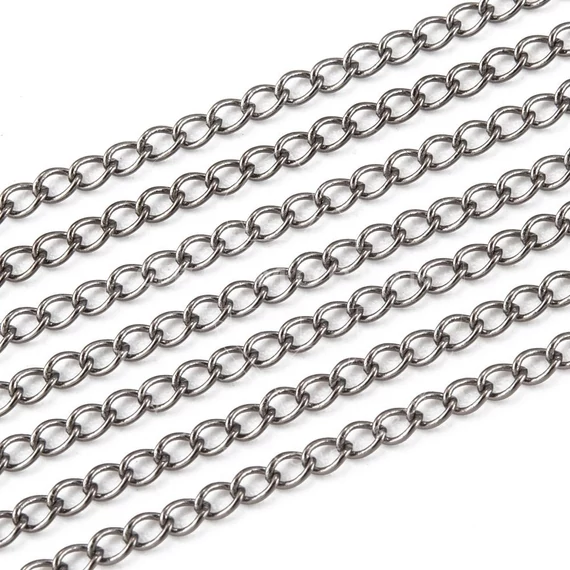 Csavart szerelőlánc, 2,7x2x0.4mm (5 m)