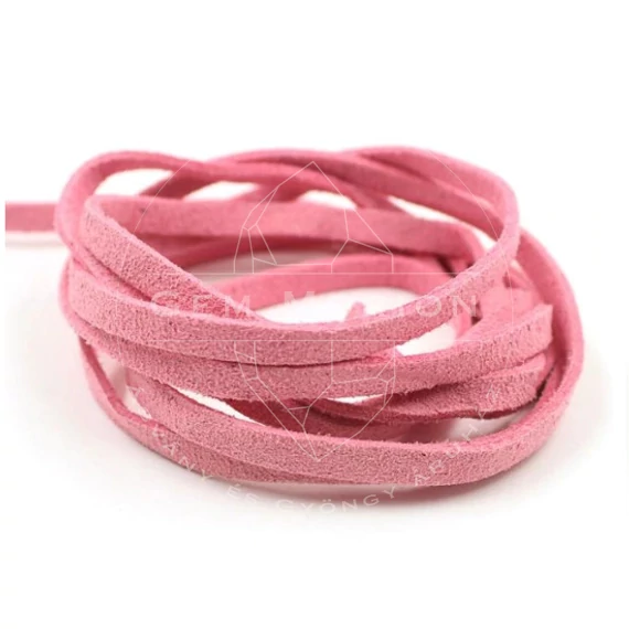 Pink műbőrszál, 1 m (5 db)