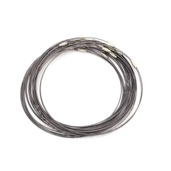 Szürke sodrony nyakláncalap