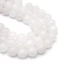 Fehér jáde golyós szál, 10 mm, kb. 38 cm Fehér jáde golyós szál, 10 mm, kb. 38 cm
