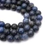 Dumortierit golyós szál, 8 mm, kb. 38 cm