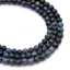 Dumortierit golyós szál, 4 mm, kb. 38 cm