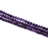 Ametiszt fazettált golyós szál, 4 mm, A minőségű kb. 38 cm