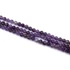Ametiszt fazettált golyós szál, 4 mm, kb. 38 cm