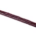 Gránát fazettált golyós szál, 2 mm, kb. 38 cm
