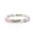 Jade multicolor polimeres gumis karkötő