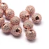Cubic cirkónia gömb (rosegold alapon fehér) köztes dísz