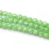 Roppantott kristály (zöld) golyós szál, 8 mm, kb. 38 cm