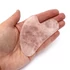 Rózsakvarc arcmasszírozó, Gua Sha, kb. 80x50 mm