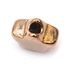 Nemesacél csillag köztes dísz, rosegold, 11x11x6 mm, 1 db