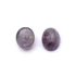 Ametiszt cabochon kő, ovál, 6x8x3 mm, 2 db