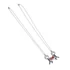 Pálcika emberes, szívecskés nyaklánc szett kb. 55-60 cm (2 db)