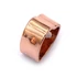 Cubic cirkónia szív rosegold alapon, üreges, fehér köves, köztes dísz, 9x9 mm (1 db)