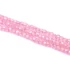 Cirkónia hasáb szál, rózsaszín, fazettált, 3mm, kb. 35 cm