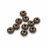 Csomó köztes dísz, bronz szín, 6x3 mm, 10 db