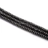 Hematit rondella szál, fazettált, 2x4 mm, kb. 38 cm