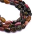 Turmalin pebble szál, multicolor, 6-10 mm, kb. 38 cm