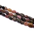Turmalin pebble szál, multicolor, 6-10 mm, kb. 38 cm