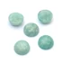 Amazonit cabochon kő, kerek, 8 mm, 2 db