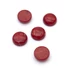 Bambuszkorall cabochon kő, kerek, piros, 8 mm, 2 db
