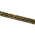 Cirkónia golyós szál, zöld, fazettált, 3mm, kb. 38 cm