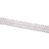 Cirkónia golyós szál, fehér, fazettált, 3mm, kb. 38 cm