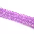Roppantott kristály (lila) golyós szál, 8 mm, kb. 38 cm