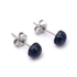 Lápisz cabochon fülbevaló nemesacél szerelékkel, 6 mm