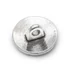 Életfa karkötő záró gomb bőrhöz, antik ezüst szín, 14,5x7 mm, 1 db