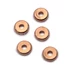 Kerek köztes dísz, rosegold szín, 6x1,2 mm, 5 db