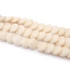 Bambuszkorall lencse szál, fehér, 7-8 mm, kb. 38 cm