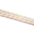 Bambuszkorall rizs szál, fehér, 4x8 mm, kb. 38 cm