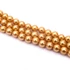 Shell pearl (aranybarna) golyós szál, 6 mm, kb. 38 cm