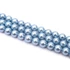 Shell pearl (világoskék) golyós szál, 6 mm, kb. 38 cm