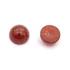 Karneol cabochon kő, kerek, 8 mm, 2 db
