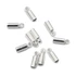 Láncvég záró kupak, ezüst szín, 8x2,8 mm, belső átmérő: 2,1 mm, 10 db