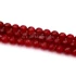 Maláj Jáde (piros) fazettált festett golyós szál, 8 mm, kb. 38 cm