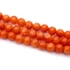 Jáde (pasztel narancs) festett golyós szál, 8 mm, kb. 38 cm