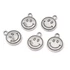 Mosoly medál, smiley, 15x12 mm (5 db)