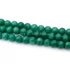 Jáde (türkizzöld) festett golyós szál, 8 mm, kb. 38 cm