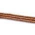 Hematit button szál, rosegold szín, 4 mm, kb. 38 cm