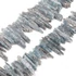 Kianit (disthen) csúcs szál, 20x4 mm, kb. 9 cm (kb. 17-18 db/szál)