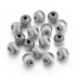 Nemesacél golyó köztes dísz, recés, 8 mm, 1 db