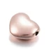 Nemesacél (rosegold) szív köztes dísz (1 db)