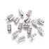 Nemesacél papucs (láncvég), 10x4 mm (10 db)